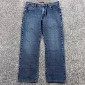 Victorinox Geneva Jeans Mens 36x36 Classic Fit Blue Denim Swiss Army Light Wash
